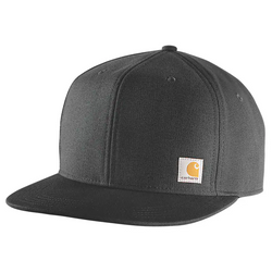 Carhartt Firm Duck Flat Brim Cap - Black