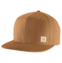 Carhartt Firm Duck Flat Brim Cap - Carhartt Brown