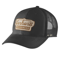 Carhartt Rugged Flex™ Twill Mesh-Back Script Patch Cap - Black