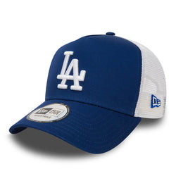 New Era LA Dodgers Clean Blue A-Frame Trucker Cap