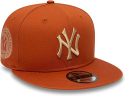New York Yankees Side Patch Medium Brown 9FIFTY Snapback Cap