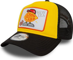 New Era Lemon Stand Patch Yellow A-Frame Trucker Cap