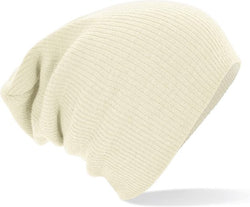 Beechfield Slouch Beanie Off White