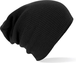 Beechfield Slouch Muts - Beanie - Zwart