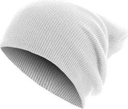 MasterDis long beanie muts wit