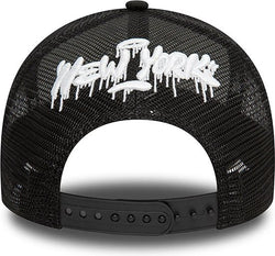 New Era Hot Dog Graphic Black A-Frame Trucker Cap