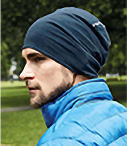 Beechfield Unisex Hemsedal Cotton Slouch Beanie (Franse marine)