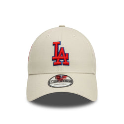 New Era LA Dodgers Side Patch Cream 9FORTY Adjustable Cap