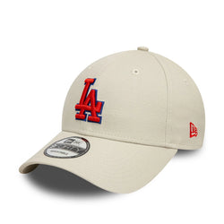 New Era LA Dodgers Side Patch Cream 9FORTY Adjustable Cap