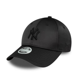 New Era New York Yankees Womens Satin Black 9FORTY Adjustable Cap