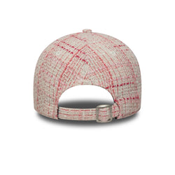 New Era New York Yankees Womens Tweed Dark Pink 9FORTY Adjustable Cap
