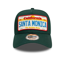 New Era New Era Santa Monica License Plate Dark Green 9FORTY A-Frame Adjustable Cap