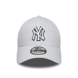 New Era New York Yankees MLB Outline White 9FORTY Adjustable Cap