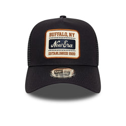 New Era Patch Navy 9FORTY A-Frame Trucker Adjustable Cap