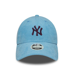 New Era New York Yankees Womens MLB Cord Pastel Blue 9FORTY Adjustable Cap