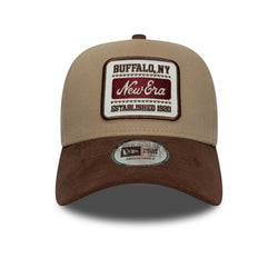 New Era Patch Suede Light Beige 9FORTY E-Frame Cap