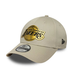 New Era LA Lakers NBA Metallic Light Beige 9FORTY Cap