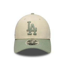 New Era LA Dodgers MLB Side Script Cream 9FORTY M-Crown Cap