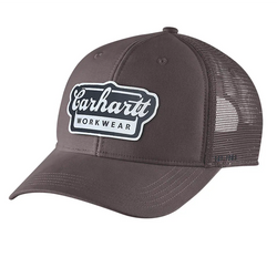 Carhartt Rugged Flex™ Twill Mesh-Back Script Patch Cap - Dark Sepia