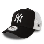 New Era New York Yankees Clean Black A-Frame Trucker Cap