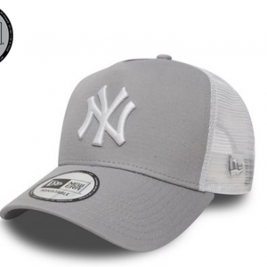 New Era New York Yankees Clean A Frame Grey Trucker