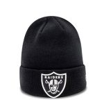 New Era Raiders Essential Black Cuff Knit (Beanie)