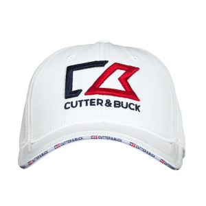 Cutter & Buck Flexi Pinstripe Cap White