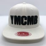 YMCMB White Snapback Cap