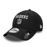 New Era Raiders Team Flag Black 9FORTY Cap