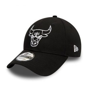 New Era Chicago Bulls Essential Outline Black 9FORTY Cap