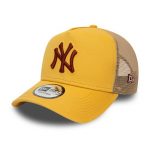 New Era New York Yankees League Essential Gold A-Frame Trucker Cap