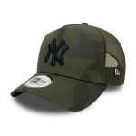 New Era New York Yankees Camo Print Khaki A-Frame Trucker Cap