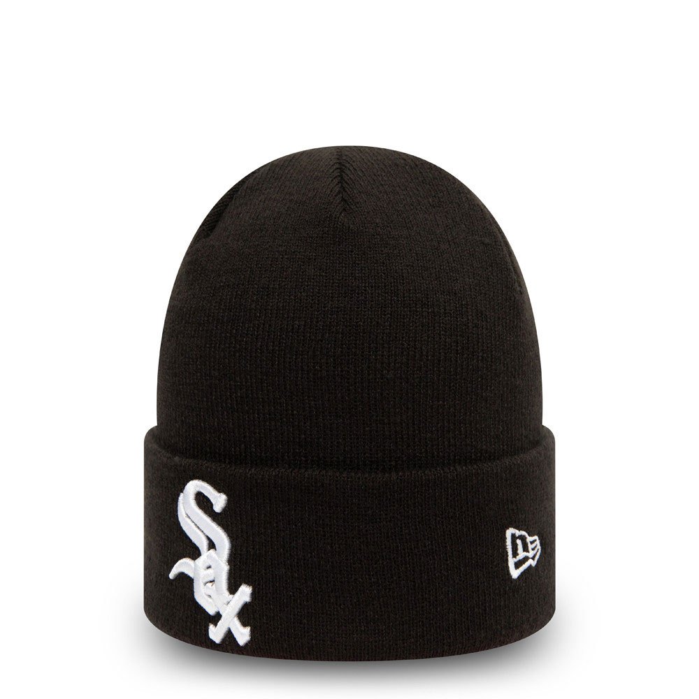 New Era Chicago White Sox League Essential Black Cuff Beanie Hat