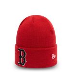 New Era Boston Red Sox League Essential Red Cuff Beanie Muts