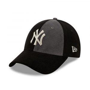 New Era New York Yankees Corduroy Panel Black 9FORTY Cap