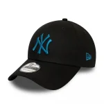 New Era New York Yankees League Essential Blue Logo Black 9FORTY Cap