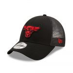 New Era Chicago Bulls Home Field Black A-Frame Trucker Cap