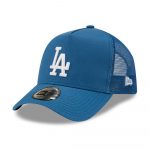 New Era LA Dodgers Tonal Mesh Blue A-Frame Trucker Cap