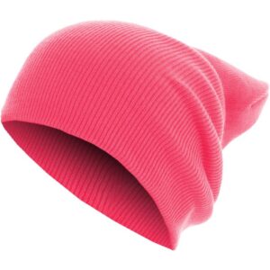 MSTRDS Beanie Beanie Basic Flap Long Version Neon Pink