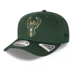 New Era Milwaukee Bucks Team Colour Green 9FIFTY Stretch Snap Cap