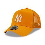 New Era New York Yankees Tonal Mesh Gold A-Frame Trucker Cap