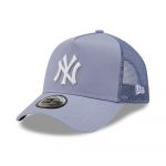 New Era New York Yankees Tonal Mesh Lilac A-Frame Trucker Cap