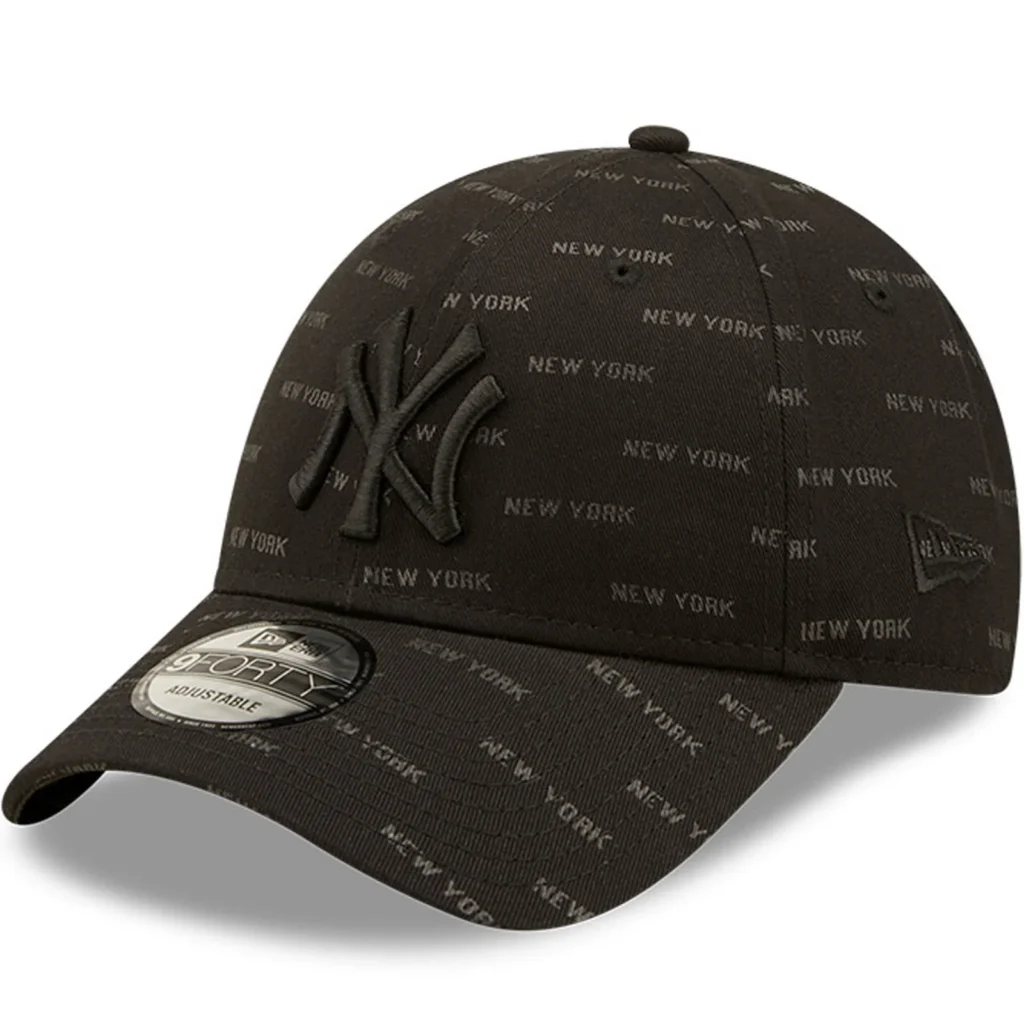 New Era Mens New York Yankees 9FORTY MLB Monogram - Black