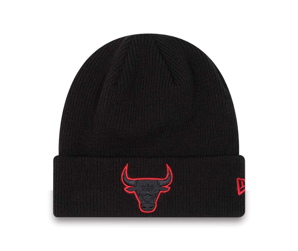 New Era Neon Pack Cuff Chicago Bulls Black Beanie Hat