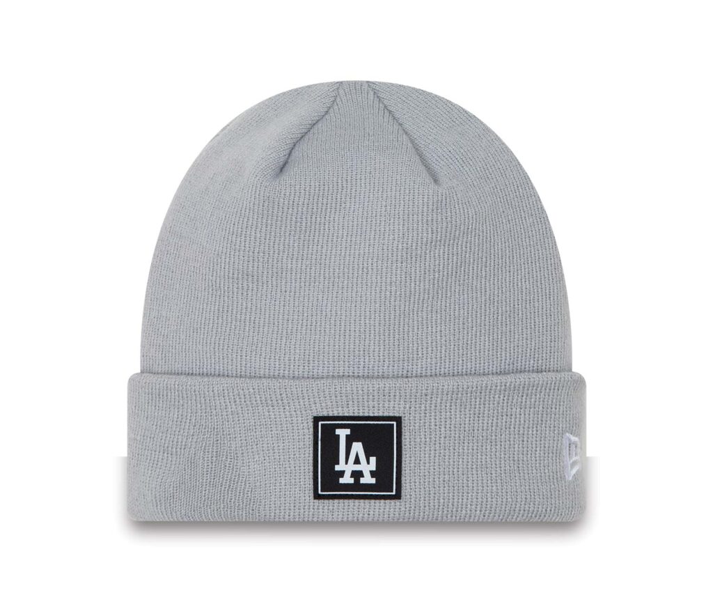 New Era LA Dodgers Team Cuff Grey Beanie Hat