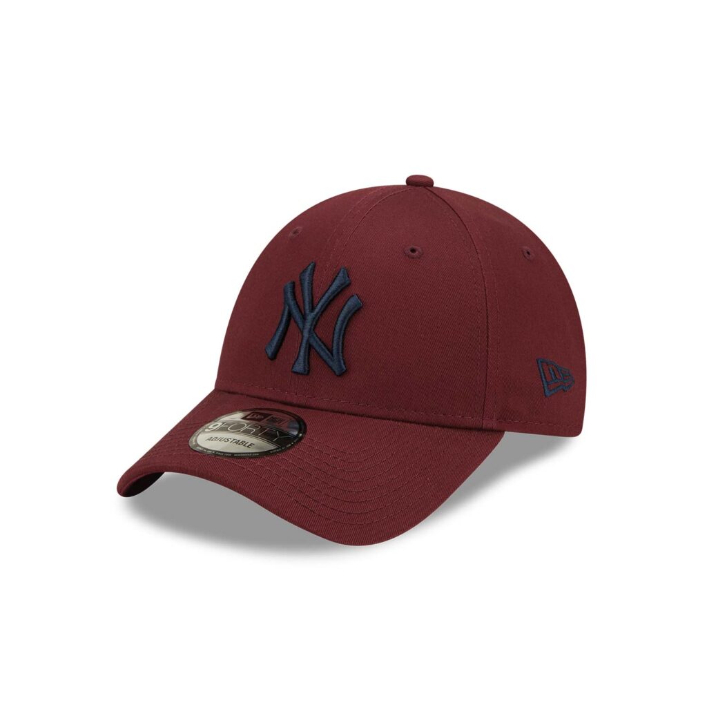 new-york-yankees-league-essentials-maroon-9forty-adjustable-cap-60292516-left