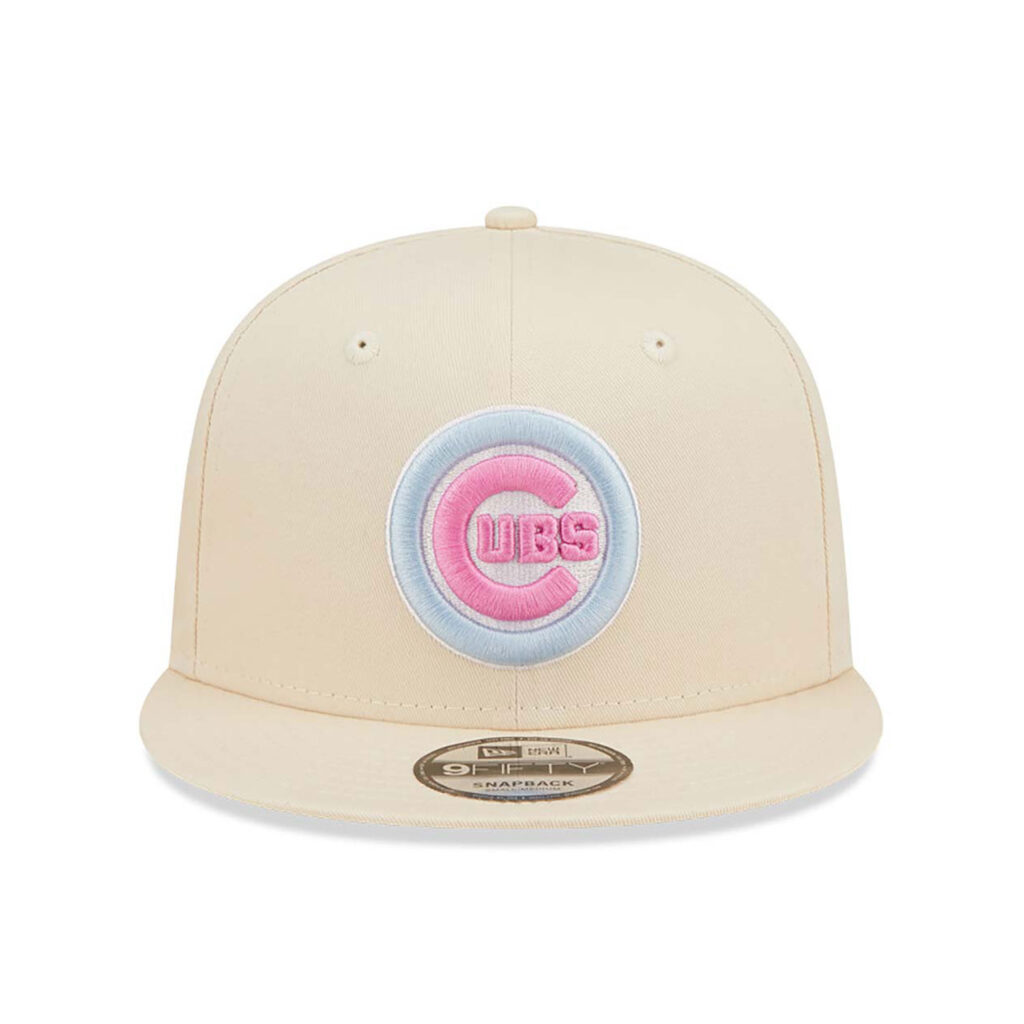 Chicago Cubs Pastel Patch Cream 9FIFTY Snapback Cap-center