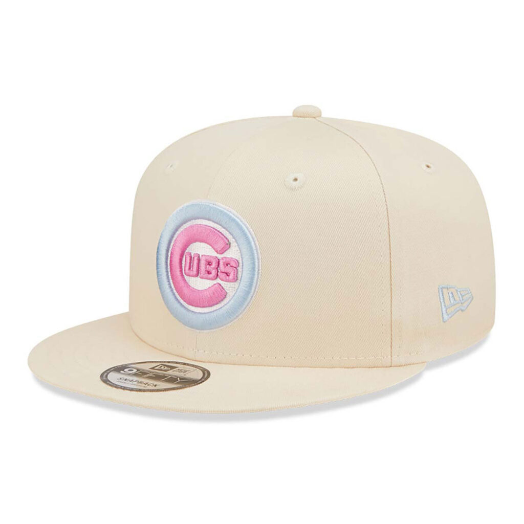 Chicago Cubs Pastel Patch Cream 9FIFTY Snapback Cap-left
