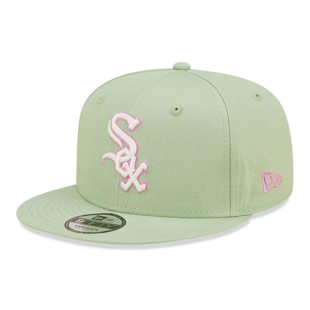 Chicago White Sox Pastel Patch Green 9FIFTY Snapback Cap-left