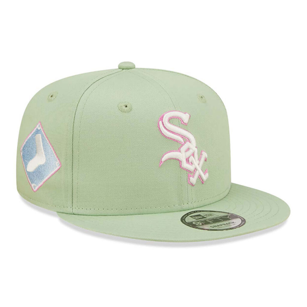 Chicago White Sox Pastel Patch Green 9FIFTY Snapback Cap-right